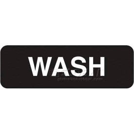 Vollrath Company 4526 Vollrath® Wash Sign, 4526, 3" X 9" image.