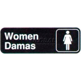 Vollrath Company 4567 Vollrath® Women/Damas, 4567, Sign, 3" X 9" image.