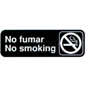 Vollrath Company 4589 Vollrath® No Fumar/No Smoking, 4589, Sign, 3" X 9" image.