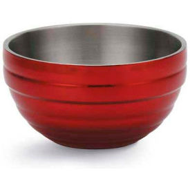 Vollrath Company 4659015 Vollrath® Double-Wall Insulated Serving Bowl, 4659015, 1.7 Quart, Dazzle Red image.