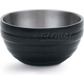 Vollrath Company 4659060 Vollrath® Double-Wall Insulated Serving Bowl, 4659060, 1.7 Quart, Black Black image.