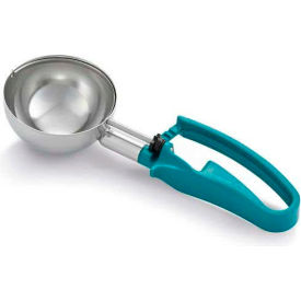 Vollrath Company 47389 Vollrath® Standard Length Squeeze Disher, 47389, Teal, 6 Oz. Capacity image.
