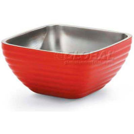 Vollrath Company 4761955 Vollrath® Square Insulated Serving Bowls, 4761955, 0.75 Quart, Fire Engine Red image.