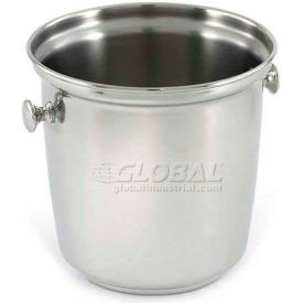 Vollrath Company 47630 Vollrath® Wine Bucket With Handles, 47630, Stainless Steel, 8-1/4" X 8" image.