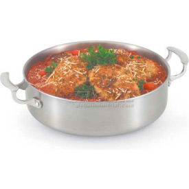 Vollrath Company 49425 Vollrath® Miramar 12" Brazier Pan W/O Cover, 49425, 6.3125 Quart Capacity, Satin Finish image.