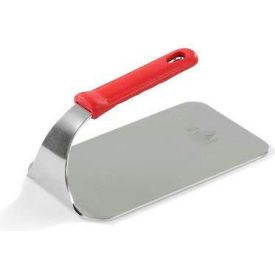 Vollrath Company 50661 Vollrath® Steak Weight W/ Red Silicone Handle, 50661, 1.6 Lb., 9 X 4-3/4" image.