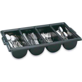 Vollrath Company 52653 Vollrath® Traex Cutlery Box, 52653, Polyethylene, Black image.