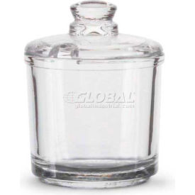 Vollrath Company 527 Vollrath® Dripcut Condiment Jar & Lid, 527, Glass image.