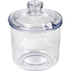 Vollrath Company 528-13 Vollrath® Dripcut Poly Condiment Jar & Lid, 528-13, Clear image.