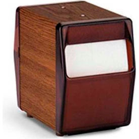 Vollrath Company 5509-12 Vollrath® Two Sided Napkin Dispenser, 5509-12, Vertical, Dark Walnut Wood Grain image.