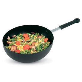 Vollrath Company 59950 Vollrath® Carbon Steel Induction Stir Fry Pan with Silicone Handle - 11" image.