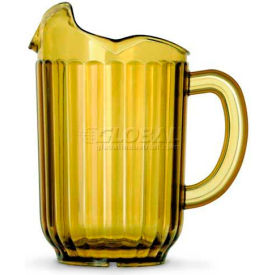 Vollrath Company 6010-16 Vollrath® Traex Tuffex Beverage Pitchers, 6010-16, 60 Oz., Amber image.