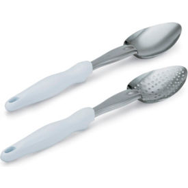 Vollrath Company 6414215 Vollrath® Perforated White Ergo Grip Spoon image.
