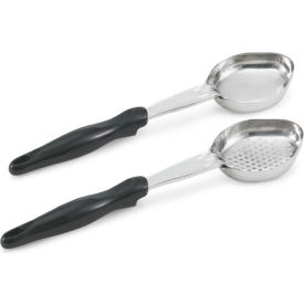Vollrath 4 Oz. Perforated Black Spoodle - Oval - Pkg Qty 12