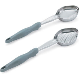 Vollrath Company 6422445 Vollrath® 4 Oz. Perforated Gray Spoodle® - Oval image.