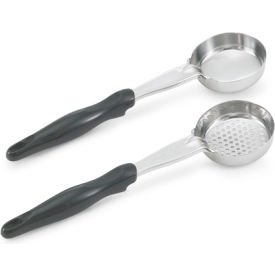 Vollrath Company 6432120 Vollrath® 1 Oz. Perforated Black Spoodle® - Round image.