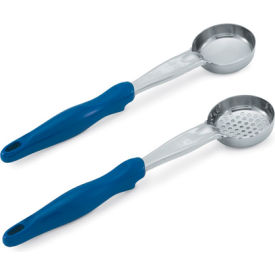 Vollrath Company 6432230 Vollrath® 2 Oz. Perforated Blue Spoodle® - Round image.