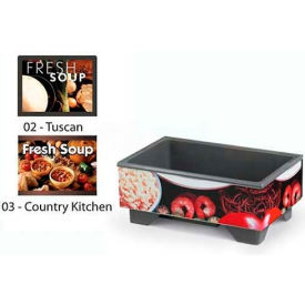 Vollrath Company 720200003 Vollrath® 72020003, Full-Size Soup Merchandiser Base W/ Country Graphic, 120 Volt image.