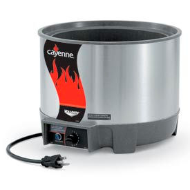 Vollrath Company 72021 Vollrath® Cayenne® Round Heat N Serve - 11 Qt. Unit image.