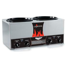 Vollrath Company 72028 Vollrath® Cayenne® - Twin Well 7 Qt. Rethermalizer image.