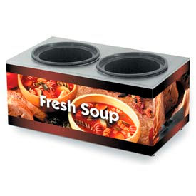 Vollrath Company 7203003 Vollrath® Cayenne® 7203003,  Twin Well 7 Qt. Soup Merchandisers - Base Country Kitchen image.