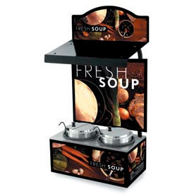 Vollrath Company 7203202 Vollrath® Cayenne® 7203202,  Twin Well 7 Qt. Soup Merchandisers - Canopy Tuscan image.