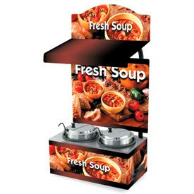 Vollrath Company 7203203 Vollrath® Cayenne® 7203203, Twin Well 7 Qt. Soup Merchandisers - Canopy Country Kitchen image.