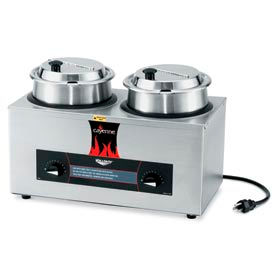 Vollrath Company 72040 Vollrath® Cayenne® - Twin Well 4 Qt. Rethermalizer with Package image.