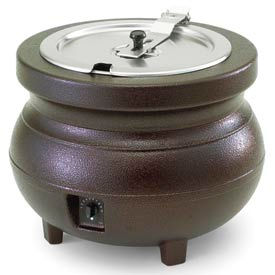 Vollrath Company 72166 Vollrath® 72166 - Cayenne Colonial Kettle 11 Qt. Copper Warmer with Package image.