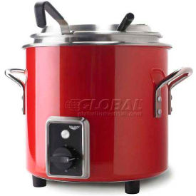 Vollrath Company 7217255 Vollrath® Retro Stock Pot Kettle Rethermalizer, 7217255, 11 Quart, Fire Engine Red Finish image.