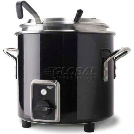 Vollrath Company 7217260 Vollrath® Retro Stock Pot Kettle Rethermalizer, 7217260, 11 Quart, Black Black Finish image.