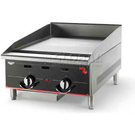 Vollrath Company 924GGT Vollrath® Cayenne 24" Heavy Duty Griddle, 924GGT, 2 Controls, 60000 BTU image.