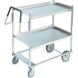 Vollrath Company 97200 Vollrath® Steel Ergonomic Cart w/2 Shelves, 650 lb. Capacity, 20"L x 20"W x 44-1/2"H image.