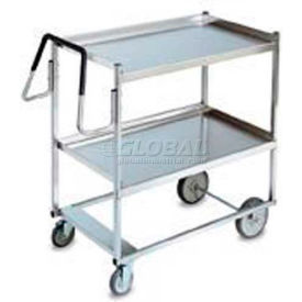 Vollrath Company 97202 Vollrath® Steel Ergonomic Cart w/2 Shelves, 900 lb. Capacity, 23"L x 23"W x 44-1/2"H image.