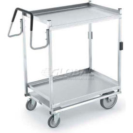 Vollrath Company 97205 Vollrath® Stainless Steel Standard Cart w/2 Shelves, 650 lb. Capacity, 20"L x 20"W x 44-1/2"H image.