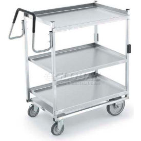 Vollrath Company 97206 Vollrath® Stainless Steel Standard Cart w/3 Shelves, 650 lb. Capacity, 20"L x 20"W x 44-1/2"H image.