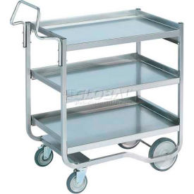 Vollrath Company 97208 Vollrath® Stainless Steel Standard Cart w/3 Shelves, 900 lb. Capacity, 23"L x 23"W x 44-1/2"H image.