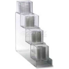 Vollrath Company VL-4 Vollrath® Acry Fab, Vertical Step Design Lid Holders, Vl-4, 4 Column, Countertop image.