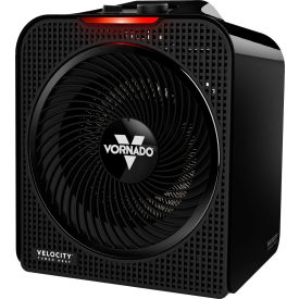 Vornado Air, Llc EH1-0192-06 Vornado Velocity 4 Whole Room Space Heater with Mechanical Adjustable Thermostat, 120V, 1500W, Black image.