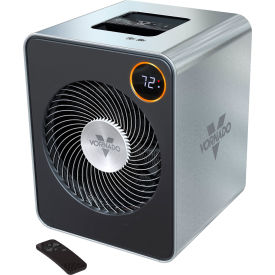 Vornado Air, Llc EH1-0195-83 Vornado VMHi600 Whole Room Metal Heater with Digital Adjustable Thermostat, 120V, 1500W, Silver image.
