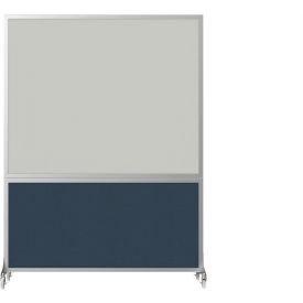Versare DivideWrite Mobile Room Divider Whiteboard 6H x 6W Ocean 
