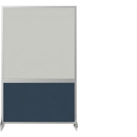 Versare DivideWrite Mobile Room Divider Whiteboard 6H x 4W Ocean 