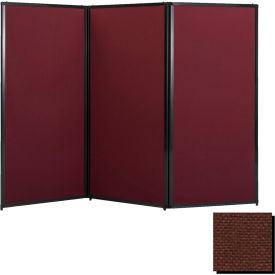Versare Solutions, Inc. 1711006 Privacy Screen, 70" Fabric, Chocolate Brown image.