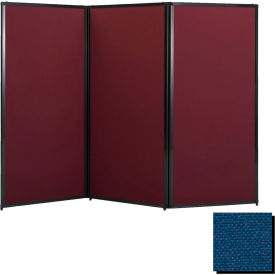 Versare Solutions, Inc. 1714003 Privacy Screen, 80" Fabric, Navy Blue image.