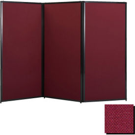 Privacy Screen 80"" Fabric Cranberry