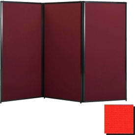 Privacy Screen 80"" Fabric Red