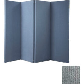 Versare Solutions, Inc. 1723002 VersiFold Portable Acoustical Partition, 8 x 66", Gray image.
