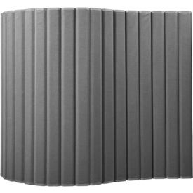 Versare VersaPanel Acoustical Partition Wall with Foot Package 66" x 8" Gray 