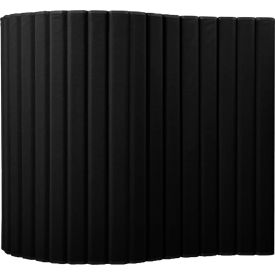Versare VersaPanel Acoustical Partition Wall with Foot Package 66" x 8" Black 
