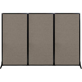 Versare Work Station Screen 99"W x 70"H Warm Pebble Fabric 